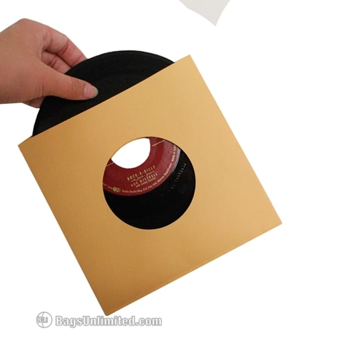 7'' GOLD Paper Record Sleeve - Heavy Weight 7'' GOLD Paper Record Sleeve - Heavy Weight